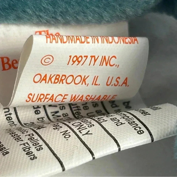 Vintage 1997 Ty Beanie Babies Rainbow Chameleon Lizard  Rare Retired Beanie Baby - Picture 4 of 4